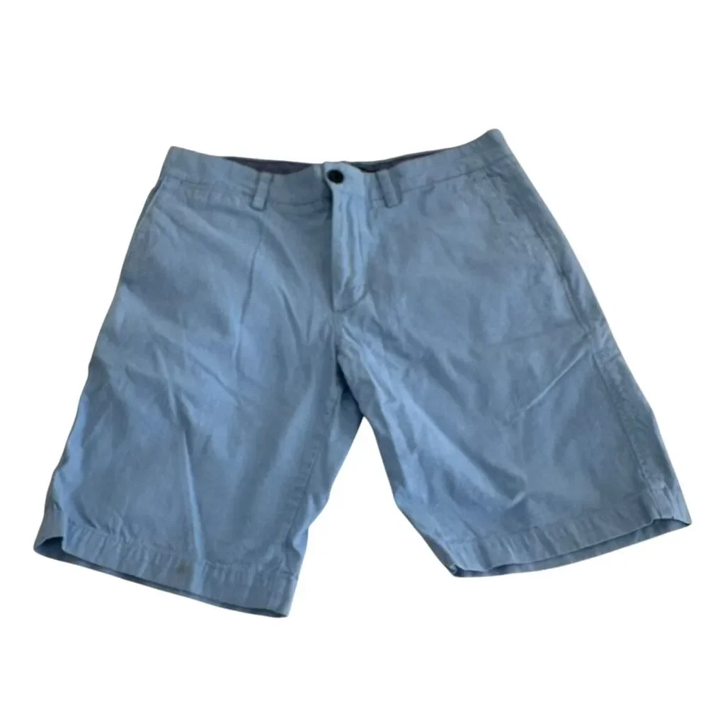 Banana Republic Aiden Shorts Men's Size 31 Light Blue Causal Preppy Normcore